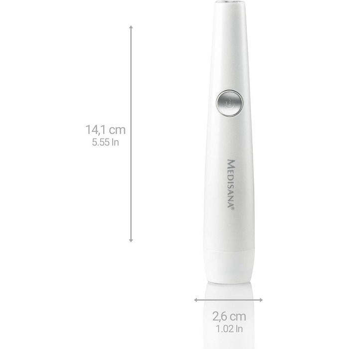 Ручка проти прищів medisana DC 300, світлодіодна терапія, лікування прищів, лікування плям, запалень, плям і вугрів, для всіх типів шкіри