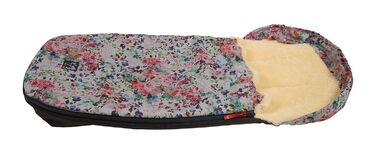 Муфта для ніг з овчини Ленні, квітково-сіра