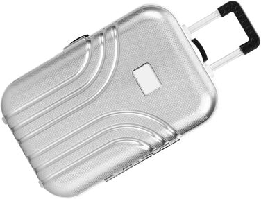 Мила міні-валіза SUNGOOYUE з пластику, рожево-срібляста, для подорожей та іграшок