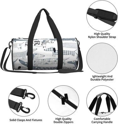 Містка дорожня сумка для подорожей, легка та довговічна, чудовий подарунок для походів, відпустки, ділових поїздок та іншого, з милим таксою, універсальний розмір