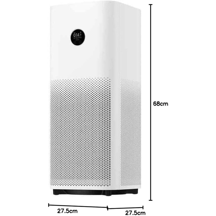 Очищувач повітря Xiaomi Smart Air Purifier 4 Pro (видаляє до 99,97 шерсті домашніх тварин, пилок, пил, віруси та аерозолі PCADR 500 м/год, FCADR 185 м/год, оптимально для 60 м, сенсорний дисплей, додаток/голосове керування)