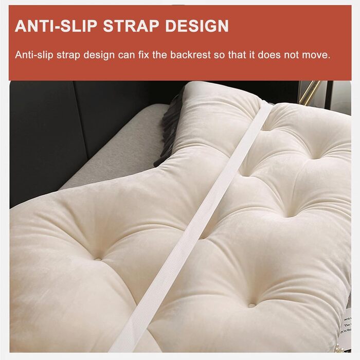 Звичайна оксамитова подушка для спини ліжка, подушка для читання для ліжка та дивана, зручна та м&39яка клиноподібна подушка для узголів&39я ліжка зі знімним чохлом, настінна подушка для ліжка, велика подушка для дивана, подушка для підтримки спини, черво