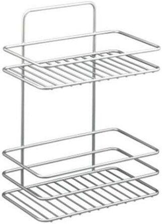 Кошик для рушників для гостей Metaltex 404222 Reflex з 2 ярусами, 26 x 16 x 35 см