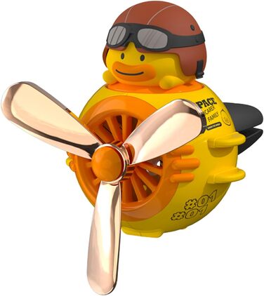 Автомобільний ароматизатор інтер'єру Cute Pilot Duck, вентиляційний отвір для ароматизації автомобіля, що обертається пропелер Авт