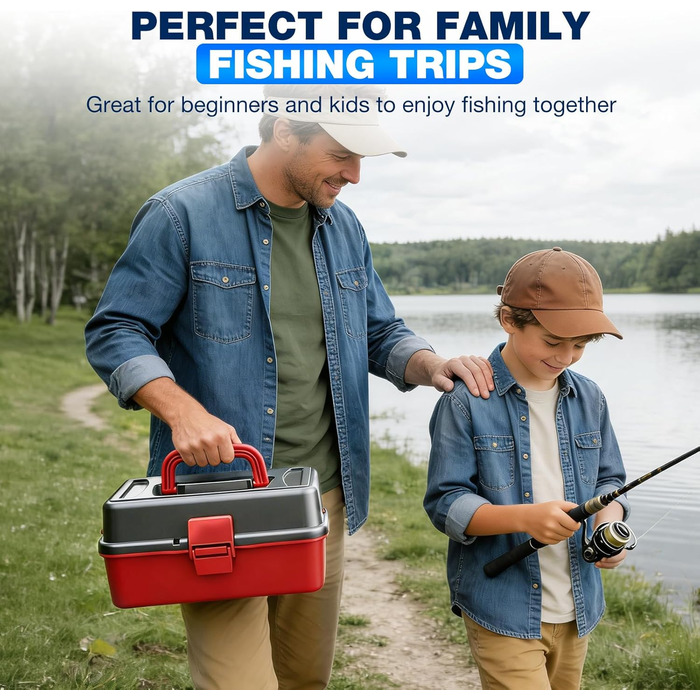 Набір рибальських снастей із 460 предметів, рибальські приманки для судака, форелі, окуня, рибальські аксесуари з ящиком для снастей, гачки, рибальські приманки, ящик для рибальських приманок на 3 полиці. Підходить для початківців та професіоналів.