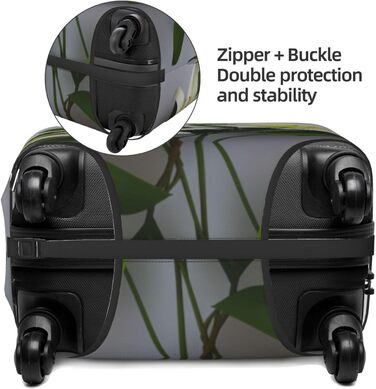 Чохол для валізи Lily Flowers, міцний захист для багажу розміром 45.7-81.3 см, XL, Чорний