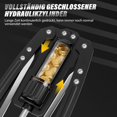 Гідравлічний силовий тренажер - Регульований тренажер для верхньої частини тіла 10-200 кг для силових тренувань рук і передпліч, біцепсів і грудей - пружина King, Power Twister, тренажер для рук, еспандер