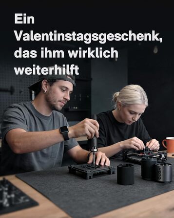 Електричний Шуруповерт з Інтелектуальним Дисплеєм, 6 Режимів Моменту (0.5-6 Нм), Набір Біт 1/4 (30 шт.), Акумулятор 2000 мАг, USB-C, для Електроніки та Домашнього Ремонту