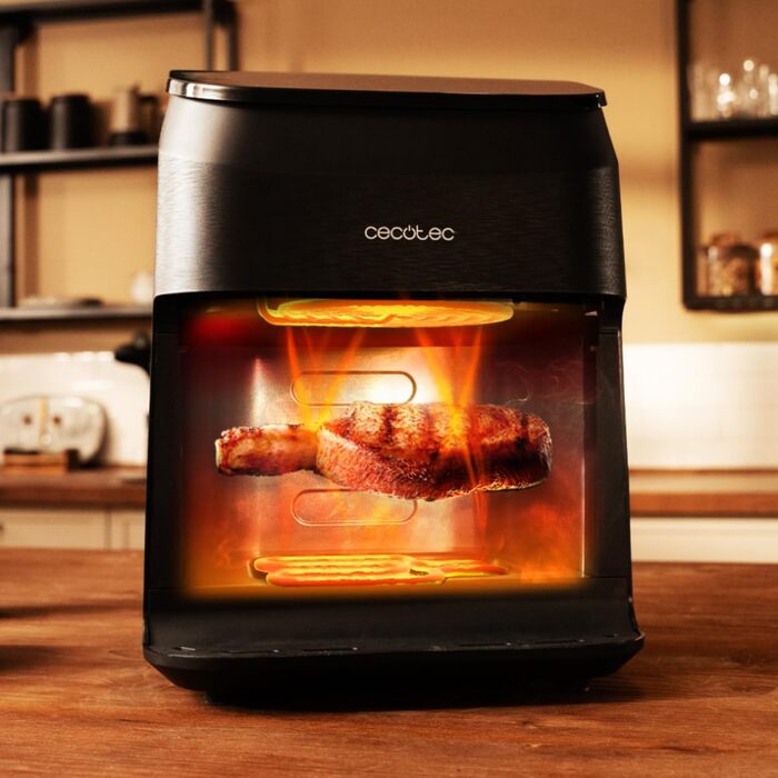 Аерофритюрниця Cecotec Cecofry&Grill Smokin 4500, 4.5 л, чорна