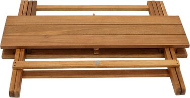 Розкладний журнальний столик DEGAMO Dana 90x52x65 см, масив акації, оброблений олією