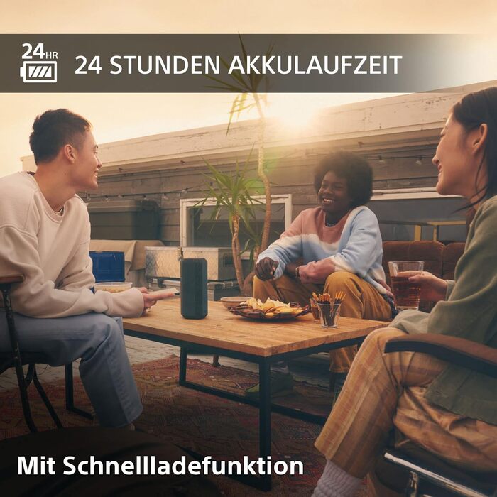 Портативна бездротова Bluetooth колонка з широким звучанням - водонепроникна, ударостійка, 24-годинна робота від акумулятора та шв