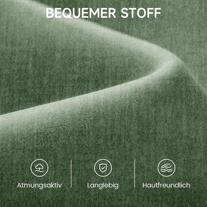 Акцентне крісло з подушкою, сучасне м&39яке крісло для вітальні, крісло для відпочинку з підлокітниками та дерев&39яним каркасом, зручне крісло для читання, зелена тканина, комплект з