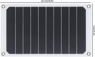 Сонячні панелі потужністю 10 Вт, портативна сонячна панель для дому, портативний зарядний пристрій для сонячної панелі, система сонячних панелей для подорожей на природі, скелелазіння, кемпінгу, пікніка