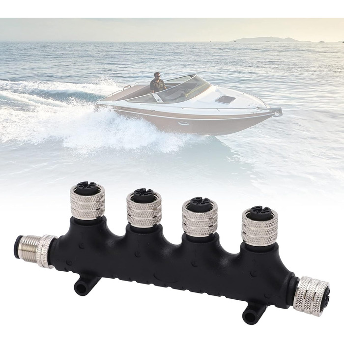 Багатопортовий Т-конектор NMEA 2000, 4-портовий багатопортовий Т-конектор NMEA 2000, 5-контактний магістральний кабель, 4-портовий багатопортовий T-кінцевий термінал для lowrance мереж