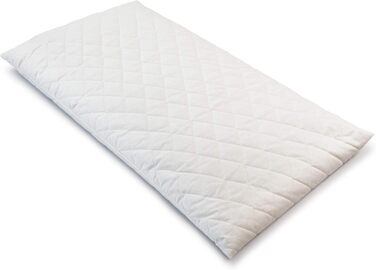 Подушка GIRAFFENLAND з органічного лушпиння спельти 40x80 см, стьобана біла, наповнена безпосередньо органічно вирощеним лушпинням спельти