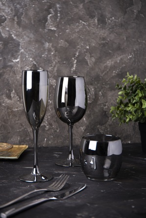 Набір келихів Luminarc Delice Graphite, 6х160 мл (6995351)