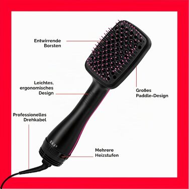 Професійний фен-стайлер REVLON Pro Collection Salon з одноетапним сушінням та щіткою-падл RVDR5212