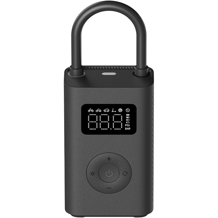 Портативний повітряний компресор для автомобіля, мотоцикла, велосипеда з тиском до 10,3 бар, 3-150 PSI, 6 різних режимів з автомат