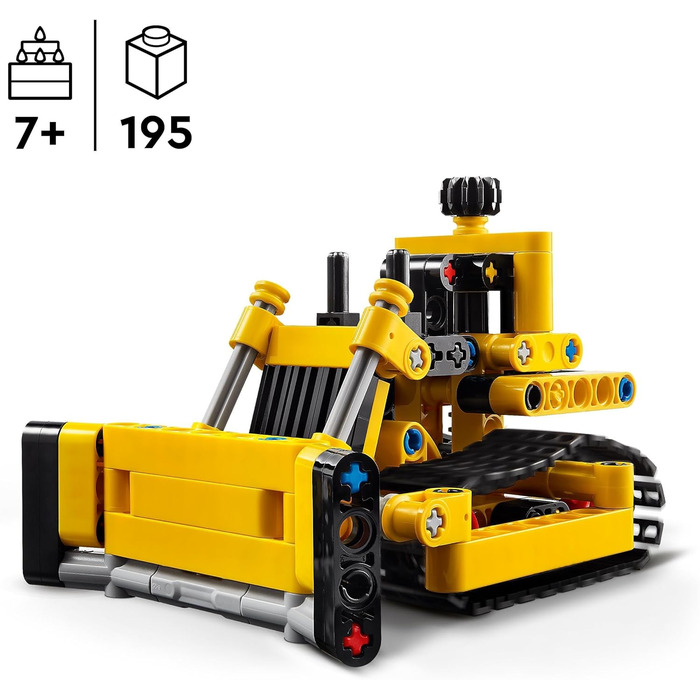 Важкий бульдозер LEGO Technic, іграшковий бульдозер для будівництва, завершення будівництва, іграшка-конструктор для дітей, техніч