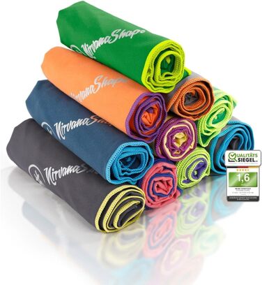 Рушник з мікрофібри NirvanaShape - дорожній рушник, банний рушник для відпочиваючих у різних кольорах - компактні, швидковисихаючі