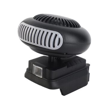 Портативний невеликий обігрівач, працює від батарейок для невеликих приміщень, 2 режими температури, обігрівач робочого місця, 170 Вт, 18 В, електричний вентилятор-обігрівач