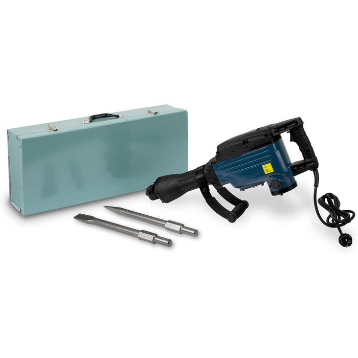 Відбійний молоток EBERTH відбійний молоток електричний 1600 Вт (230 В, 1800 ударів/хв, 36-42 джоулі, шестигранний адаптер SDS HEX