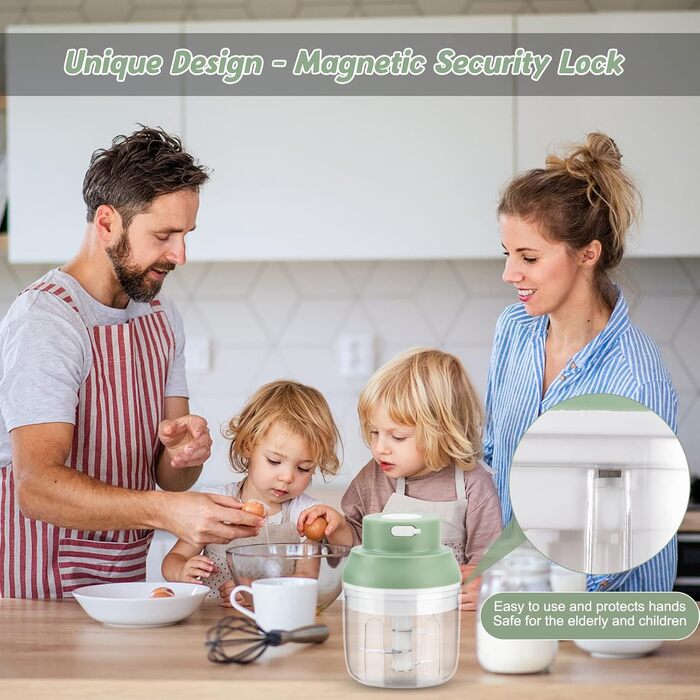 Електрична овочерізка 250 мл подрібнювач цибулі, мультиподрібнювач цибулерізка, подрібнювач їжі, кухонні аксесуари для овочів, фру