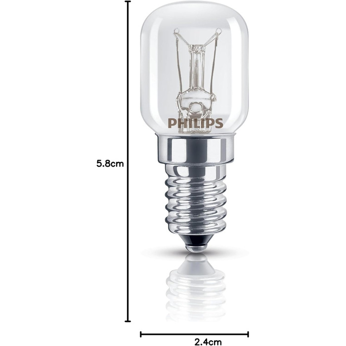 Вт, Лампа для духової шафи E14 Різьба, 25