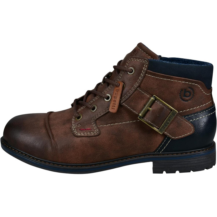 Чоловічі класичні чоботи Bugatti, чоловічі чоботи з холодною підкладкою, розмір 42 EU, темно-коричневі 6100