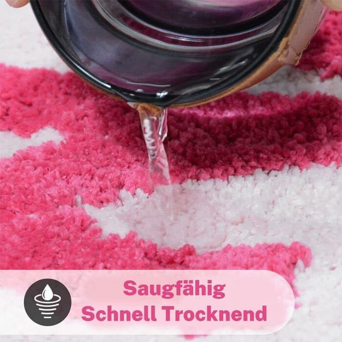 Килимок для ванної Get Naked 50x80 см, нековзний килимок для ванної Get Naked, що миється, м&39який та зручний абсорбуючий килимок для ванної кімнати, рожевий 50 x 80 см