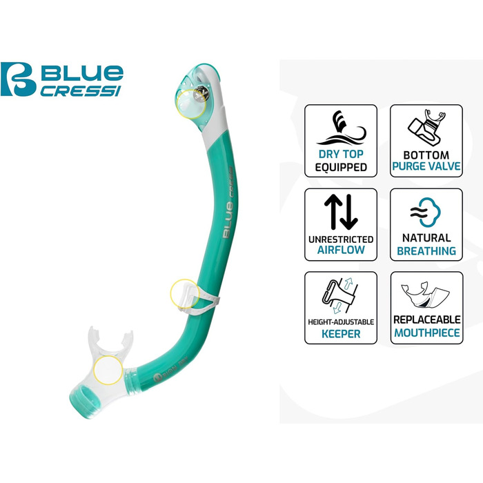 Набір для сноркелінгу Cressi Ikarus & Orion Dry Snorkel Set - преміум-набір для сноркелінгу з трубкою та маскою для дайвінгу для дорослих, чорний/прозорий