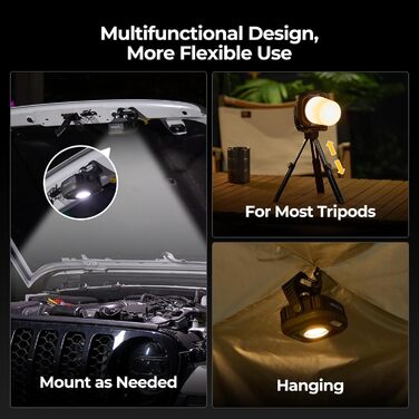 Акумуляторний кемпінговий ліхтар BougeRV 13500 мАг, 2700K-6500K та 1500 люмен, кемпінговий ліхтар із червоним світлом, навколишнім освітленням, водонепроникний IPX5, кемпінговий ліхтар для кемпінгу, подорожей, надзвичайних ситуацій