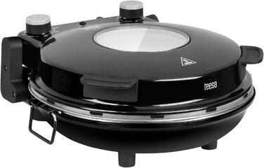 Домашня піч для піци Teesa SUPREME, потужність 1200 Вт, температура 80400 C, діаметр 32 см, вікно в кришці, TSA3231