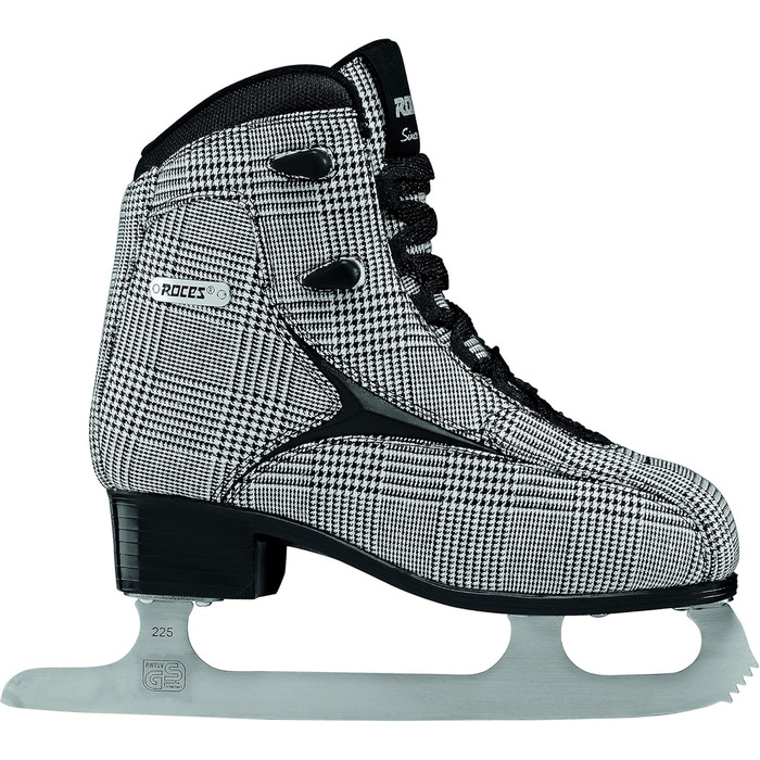 Жіночі ковзани Roces Brits 40 CHECK ЧОРНО-БІЛІ СРІБЛЯСТІ