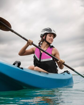 Плавальний жилет Owntop для підлітків та дітей, легкий унісекс-плавець, регульований плавучий жилет зі зручним ремінцем у промежині для каякінгу, риболовлі, тренувань з плавання та всіх водних видів спорту. Синій, дитячий, розмір XXS (30-40 кг, 70-80 см)