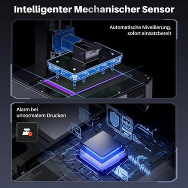 Принтер, 7-дюймовий монохромний РК-дисплей 9K, висока швидкість друку 150 мм/год, нахил, камера зі штучним інтелектом, автоматичне