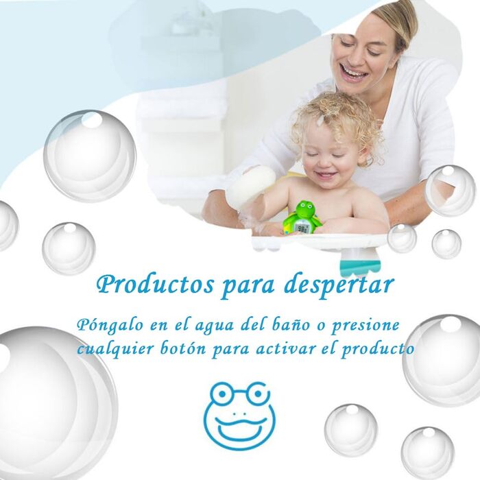 Зелена жаба з жовтим кільцем для плавання Дитячий термометр для ванни для малюків, плаваюча іграшка для ванни, доступний термометр