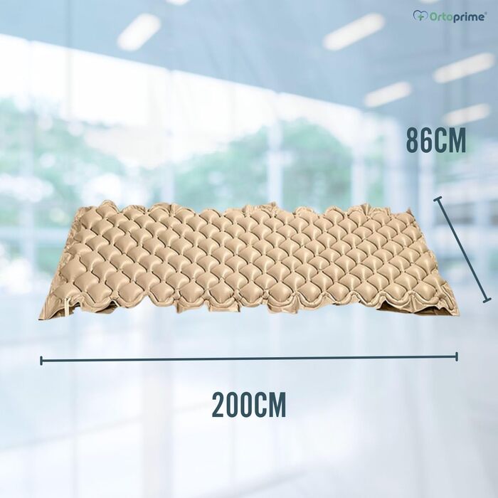 Протипролежневий матрац OrtoPrime зі змінним тиском - 200x90x7 см - Включаючи компресор Silence Comfort - Матрац для ліжок для догляду проти пролежнів
