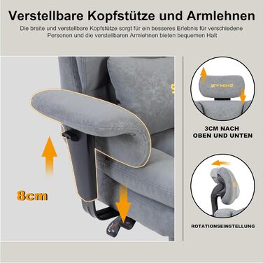 Ігрове крісло Symino у вінтажному стилі