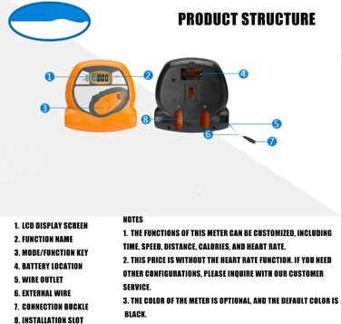 Універсальний тренажер, лічильник, РК-екран, датчик серцевого ритму, бігова доріжка, дисплей, вимірювальний пристрій для дому, тренажерного залу, тренувань, дані в режимі реального часу, світлодіодне вимірювання