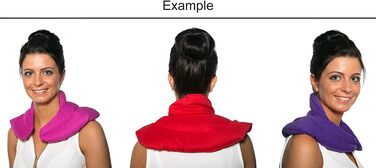 Рожева подушка для шиї зі стійкою - подушка з зерна - грілка для шиї - дуже затишна грілка для шиї - пшениця