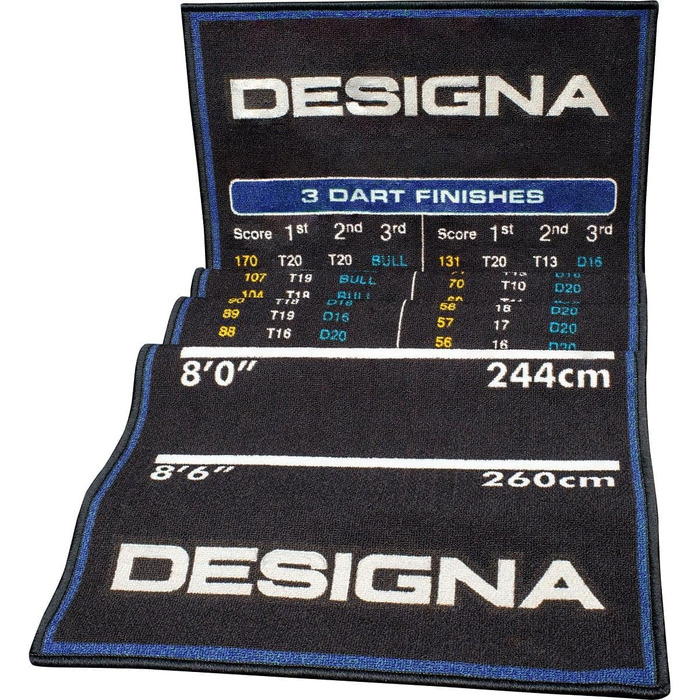 Міцний килим Designa Dart Mat (для дартсу, з нековзною основою)