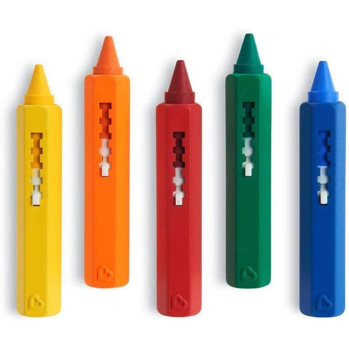 Фарби для ванн Манчкін, барвисті іграшки для ванни, практичні крейдяні фарби для ванни на плитці та кераміці, набір з 5 шт. , який