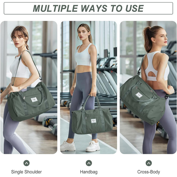 Спортивна сумка для жінок та чоловіків, спортивна сумка з відділенням для взуття та відділенням для вологих речей, дорожня сумка, сумка для ручної поклажі, спортивна сумка, сумка для фітнесу, сумка для спортзалу, дорожня сумка для вихідних, сумка для плав
