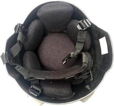 Шолом Fast Pad 56 см 60 см вільний розмір Шолом для страйкболу Шолом для пейнтболу Регульоване бічне кріплення для ПНВ Захисний шолом для полювання Чорний