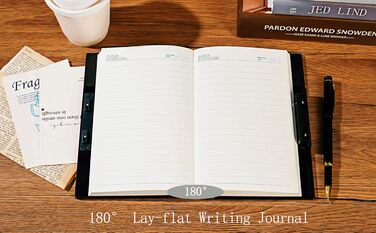 Щоденник формату A5 із кодовим замком та розкладним дизайном на 180, виготовлений із мякої штучної шкіри з тисненням знаків зодіаку ідеально підходить для дорослих, жінок, чоловіків та підлітків, для більшої конфіденційності кольору павиного синього