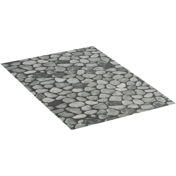 Килимок WENKO Sassi Soft з піни, нековзний килимок для підлоги, універсальне використання як килимок для душу, що легко доглядається, та брудовідштовхувальний килимок для кухні, гігієнічний, повітропроникний, можна різати, 50 x 80 см / пластик 80 x 50 см 