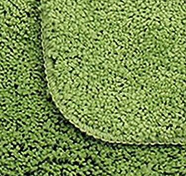 Килимки для ванної Brandsseller, комплект з 2 шт. , складається з килимка для ванної (приблизно 50/80 см) та килимка для туалету (приблизно 45/50 см) - Колір зелений. Комплект з 2 шт. приблизно 50 x 80 см / 45 x 50 см, зелений