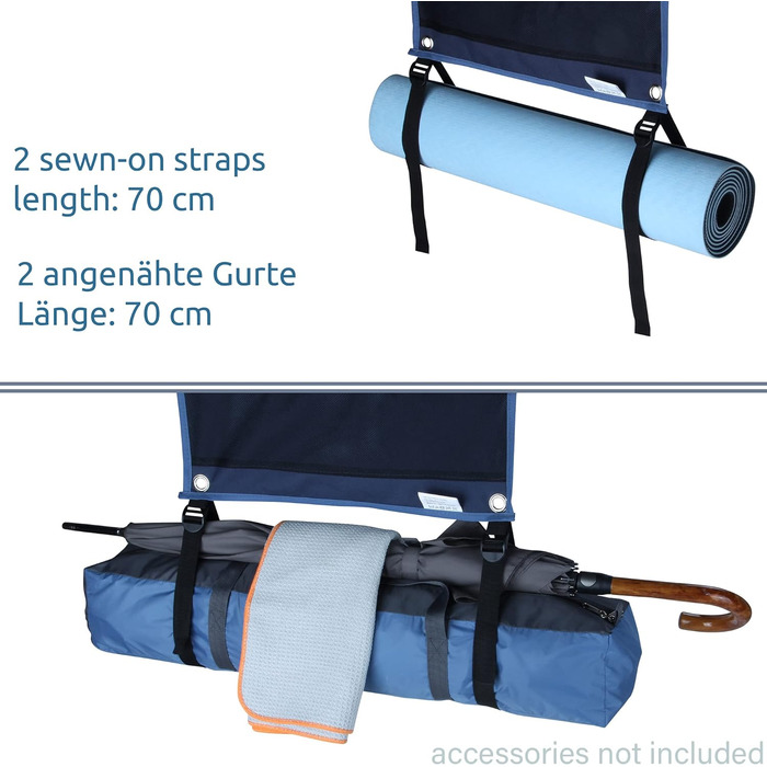 Кишеня для органайзера GEAR Caravan - Підвісна полиця для намету, тенту, каравану 140 х 30 см, 9 відділень