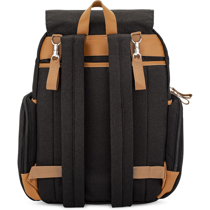 Пеленальний рюкзак Parker - велика пеленальна сумка з ізольованими кишенями, ременями для коляски та пеленальним килимком - 'Birch